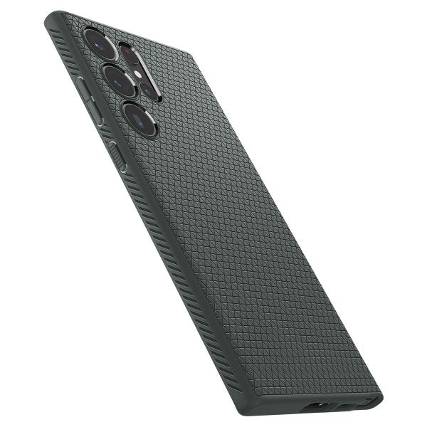 Spigen Samsung Galaxy S23 Ultra -suojakuori Liquid Air Abyss Green