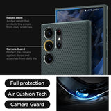 Spigen Samsung Galaxy S23 Ultra -suojakuori Liquid Air Abyss Green