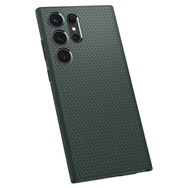 Spigen Samsung Galaxy S23 Ultra -suojakuori Liquid Air Abyss Green