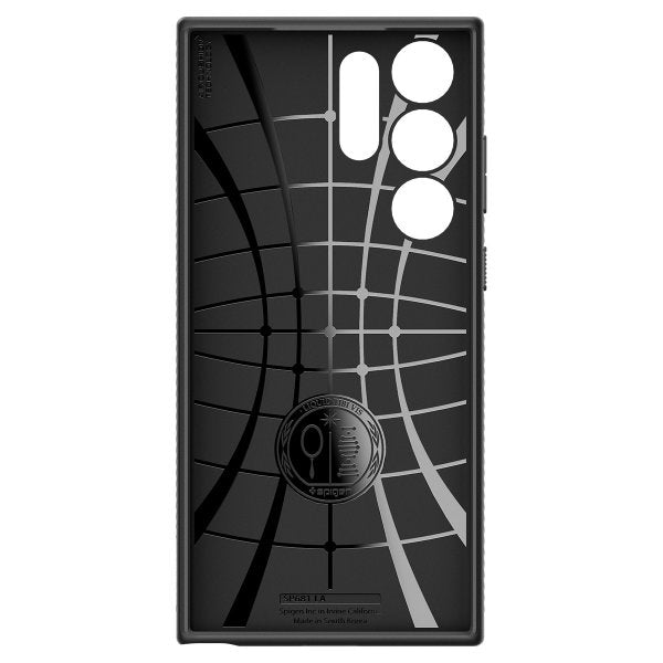 Spigen Samsung Galaxy S23 Ultra -suojakuori, Liquid Air, mattamusta