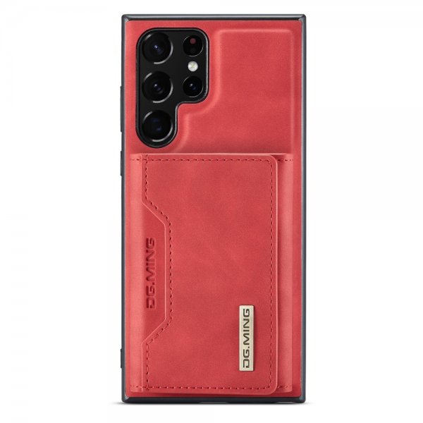 Dg.Ming Samsung Galaxy S23 Ultra Kuori M2 Series Irrotettava Korttipidike Punainen