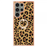 Samsung Galaxy S23 Ultra Kuori sormirenkaalla Leopardikuvio