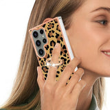 Samsung Galaxy S23 Ultra Kuori sormirenkaalla Leopardikuvio