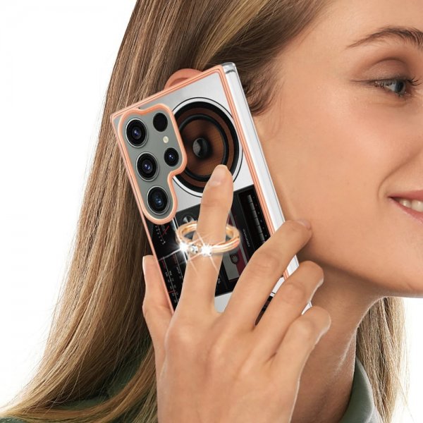 Samsung Galaxy S23 Ultra kuori sormuspidikkeellä, teema Radio
