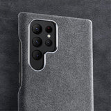 Samsung Galaxy S23 Ultra Kuori Mokkanahka MagSafe Harmaa