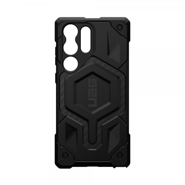 Urban Armor Gear (UAG) Samsung Galaxy S23 Ultra -suojakuori Monarch Pro MagSafe, hiilikuitu, musta