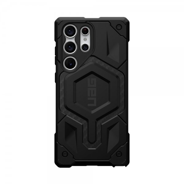 Urban Armor Gear (UAG) Samsung Galaxy S23 Ultra -suojakuori Monarch Pro MagSafe, hiilikuitu, musta