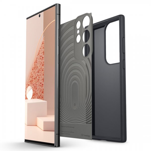 Caseology Samsung Galaxy S23 Ultra -suojakuori Nano Pop Black Sesame