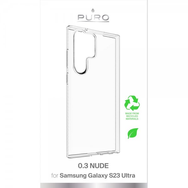 Puro Samsung Galaxy S23 Ultra Kuori Nude Läpinäkyvä