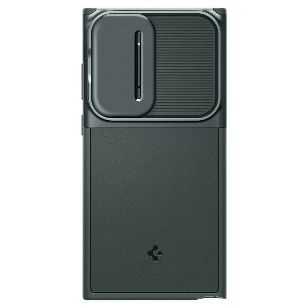 Spigen Samsung Galaxy S23 Ultra -suojakuori Optik Armor Abyss Green