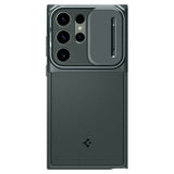 Spigen Samsung Galaxy S23 Ultra -suojakuori Optik Armor Abyss Green