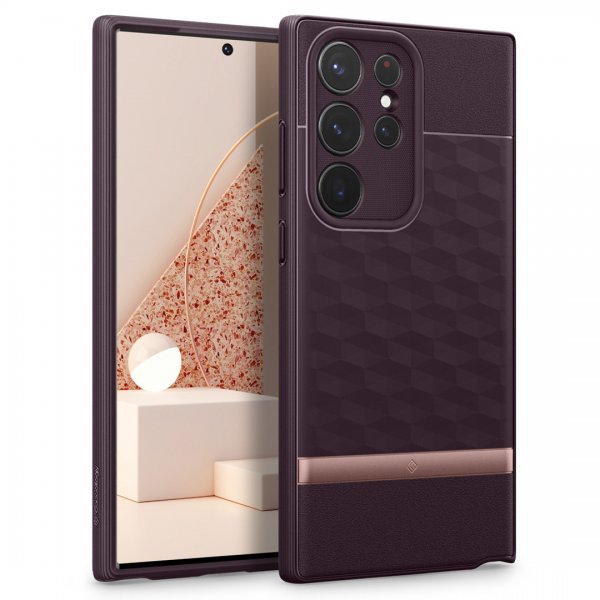 Caseology Samsung Galaxy S23 Ultra Kuori Parallax Burgundy