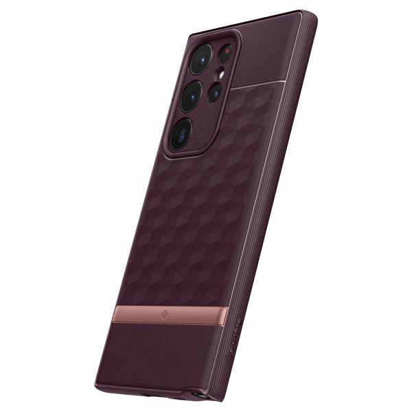 Caseology Samsung Galaxy S23 Ultra Kuori Parallax Burgundy