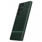 Caseology Samsung Galaxy S23 Ultra -suojakuori Parallax Midnight Green