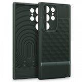 Caseology Samsung Galaxy S23 Ultra -suojakuori Parallax Midnight Green