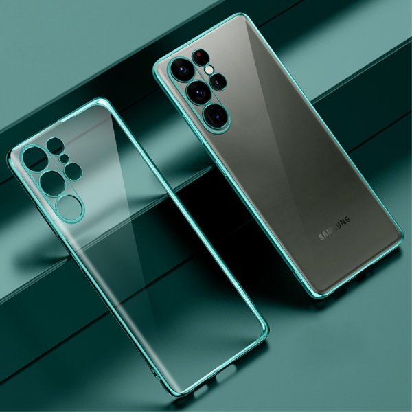 Sulada Samsung Galaxy S23 Ultra Kuori Pinnoitetut Reunat Vihreä