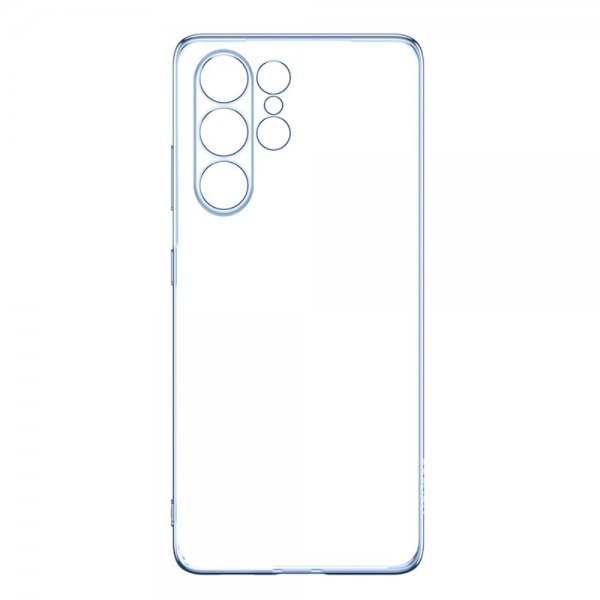 Sulada Samsung Galaxy S23 Ultra Kuori Pinnoitetut Reunat Vaaleansininen