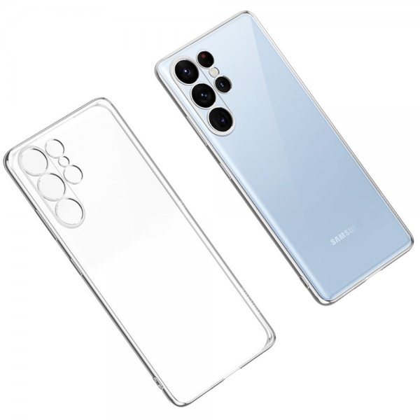 Sulada Samsung Galaxy S23 Ultra Kuori Pinnoitettu Reuna Hopea