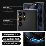 Spigen Samsung Galaxy S23 Ultra -suojakuori Rugged Armor Matte Black