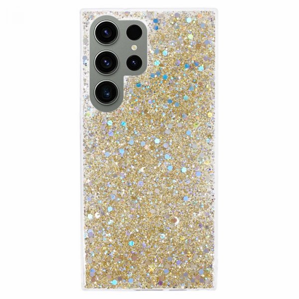 Nordic Covers Samsung Galaxy S23 Ultra Sparkle Series Citrine Gold -kuori