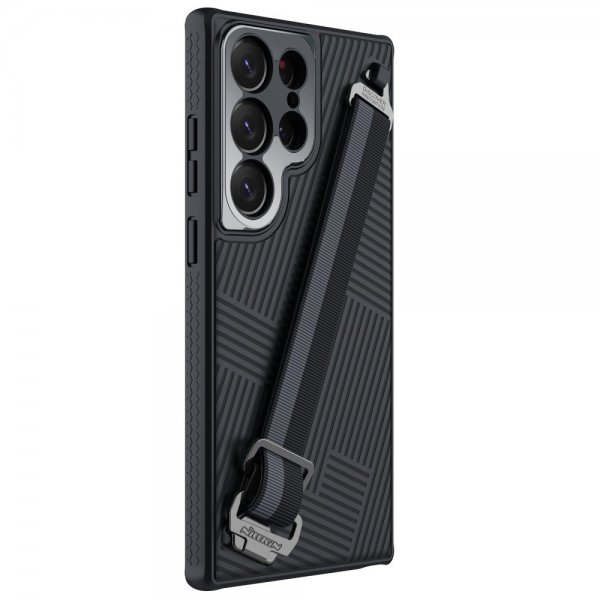 Nillkin Samsung Galaxy S23 Ultra Kuori Strap Case Musta