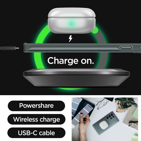 Spigen Samsung Galaxy S23 Ultra Kuori Thin Fit Abyss Green