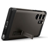 Spigen Samsung Galaxy S23 Ultra -suojakuori Tough Armor Gunmetal