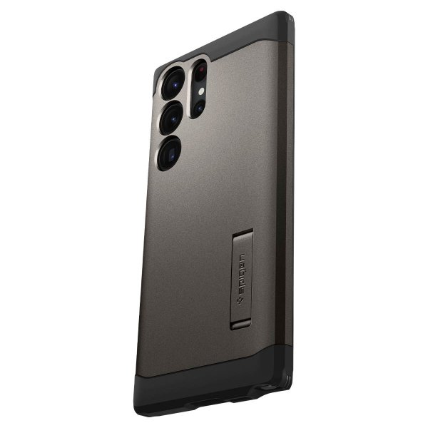 Spigen Samsung Galaxy S23 Ultra -suojakuori Tough Armor Gunmetal