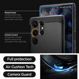 Spigen Samsung Galaxy S23 Ultra Tough Armor -suojakuori, musta