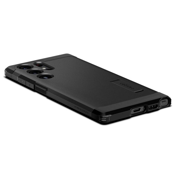 Spigen Samsung Galaxy S23 Ultra Tough Armor -suojakuori, musta