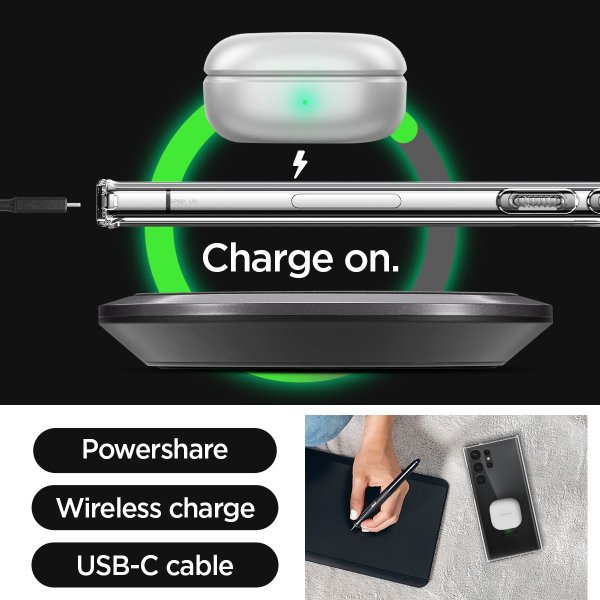Spigen Samsung Galaxy S23 Ultra kuori Ultra Hybrid Crystal Clear