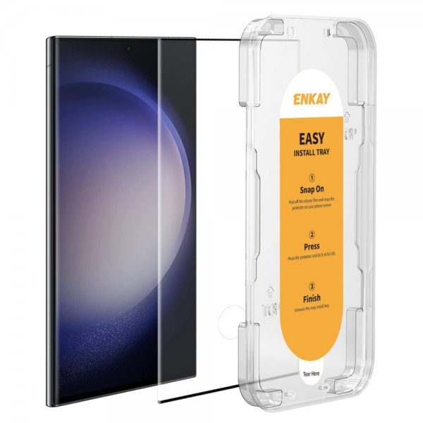 Enkay Samsung Galaxy S23 Ultra -näytönsuoja asennuskehyksellä Easy Install