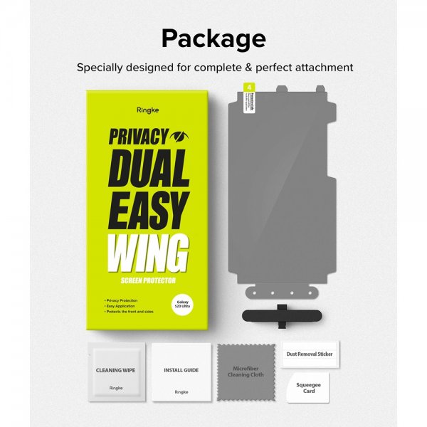 Ringke Samsung Galaxy S23 Ultra Näytönsuoja Privacy Dual Easy Film