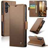 CaseMe Samsung Galaxy S24 FE Kotelo 023 Series Ruskea