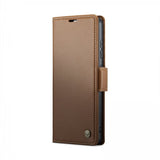 CaseMe Samsung Galaxy S24 FE Kotelo 023 Series Ruskea