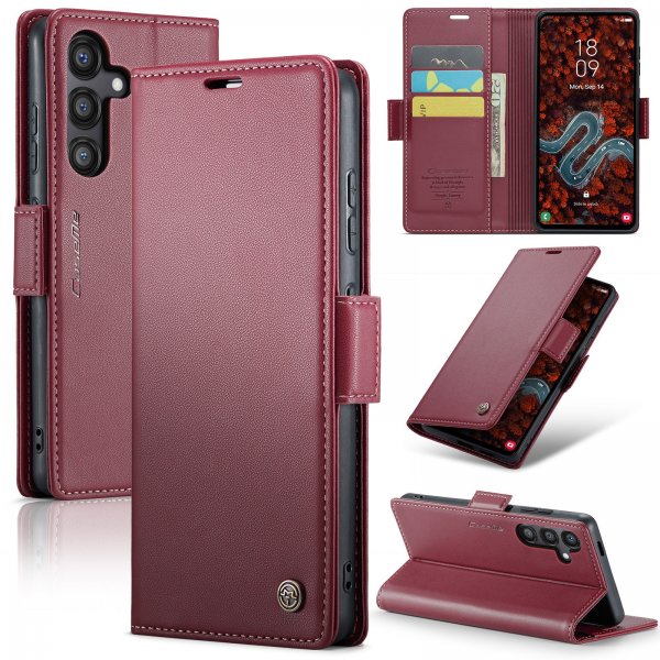 CaseMe Samsung Galaxy S24 FE Kotelo 023 Series Punainen