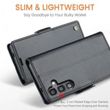 CaseMe Samsung Galaxy S24 FE Kotelo 023 Series Musta
