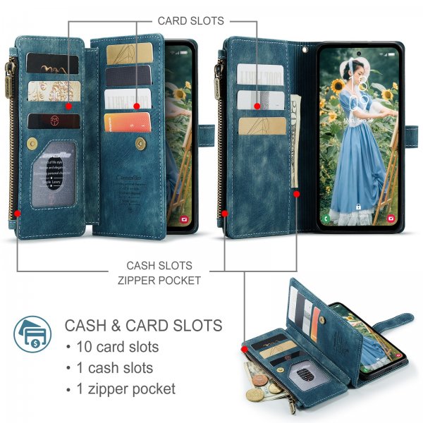 CaseMe Samsung Galaxy S24 FE Suojakuori C30-sarja Sininen