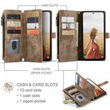 CaseMe Samsung Galaxy S24 FE C30 Series Kotelo, Ruskea