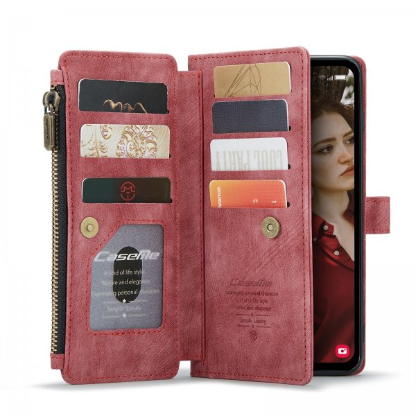 CaseMe Samsung Galaxy S24 FE -suojakotelo C30-sarja punainen
