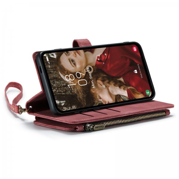 CaseMe Samsung Galaxy S24 FE -suojakotelo C30-sarja punainen