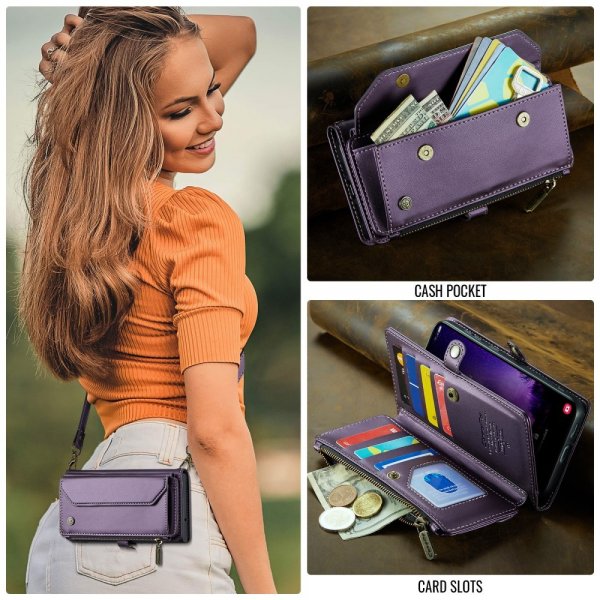 CaseMe Samsung Galaxy S24 FE Suojakuori C36-sarja Violetti