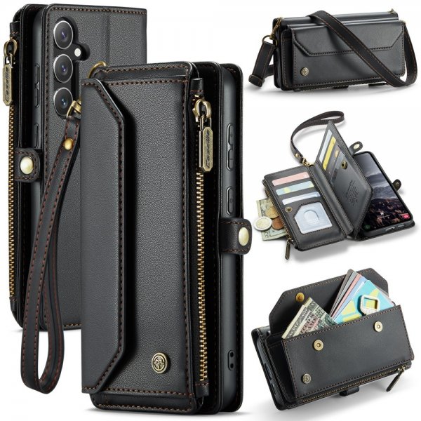 CaseMe Samsung Galaxy S24 FE -suojakuori C36 Series, musta