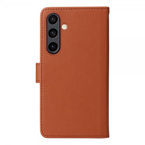 Betopnice Samsung Galaxy S24 FE -kuori irrotettavalla kannella 005 ruskea