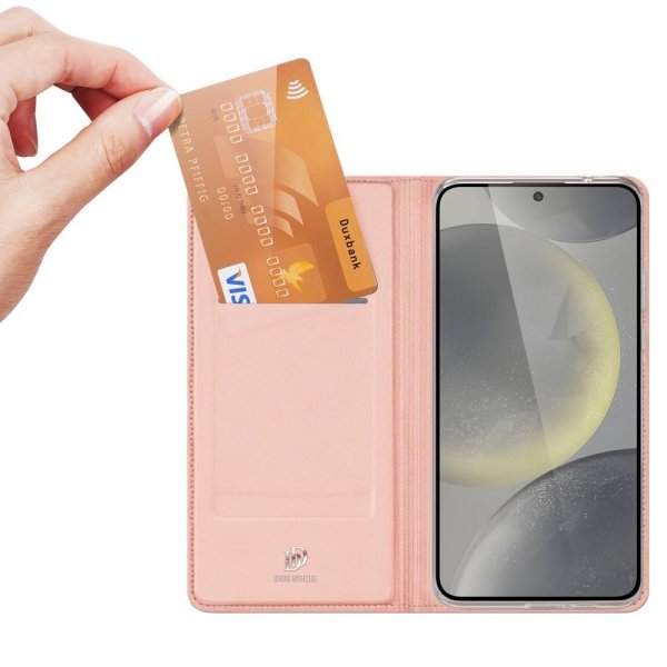 Dux Ducis Samsung Galaxy S24 FE Kotelo Skin Pro Series Vaaleanpunainen