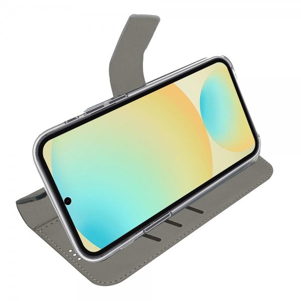 Celly Samsung Galaxy S24 FE -suojakuori Wally Wallet Case, musta