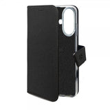 Celly Samsung Galaxy S24 FE -suojakuori Wally Wallet Case, musta