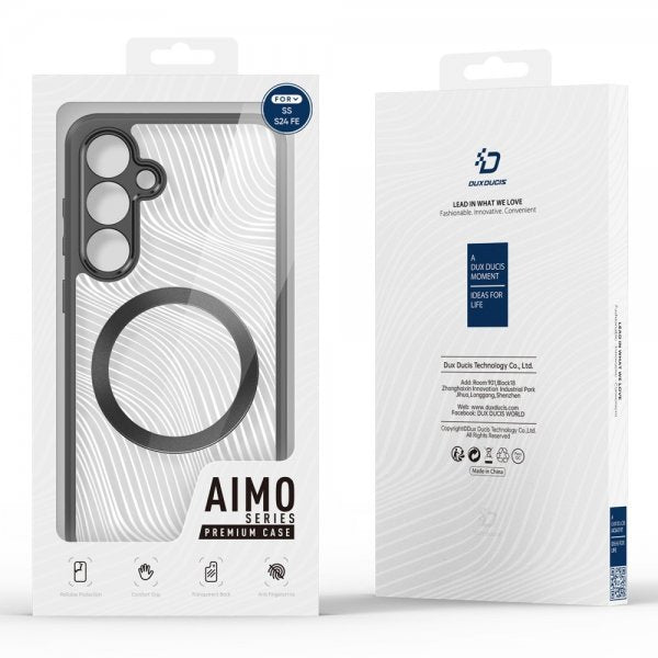 Dux Ducis Samsung Galaxy S24 FE Aimo Series MagSafe -kuori, musta