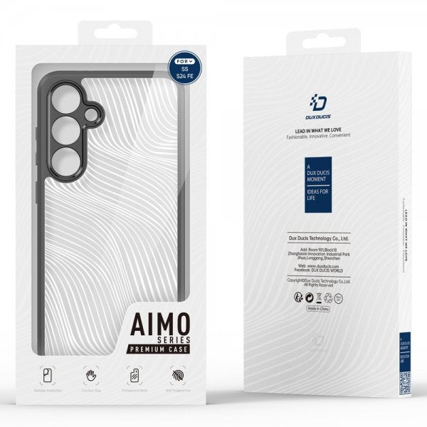 Dux Ducis Samsung Galaxy S24 FE -kuori Aimo-sarja Musta