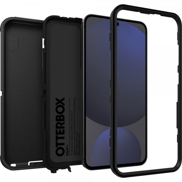 Otterbox Samsung Galaxy S24 FE Defender -suojakuori, musta
